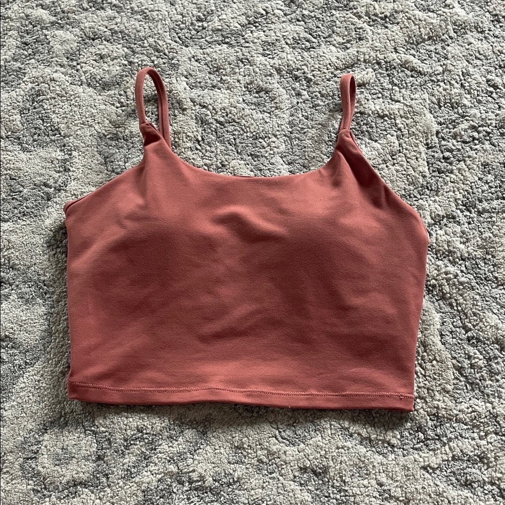 Women's Mauve Cropped Athletic Top